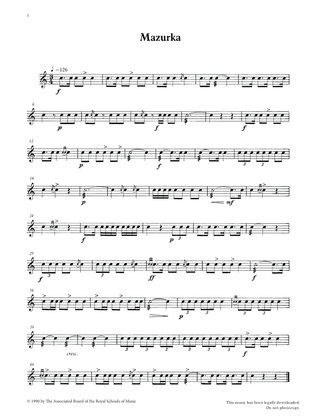 Mazurka from Graded Music for Snare Drum, Book II