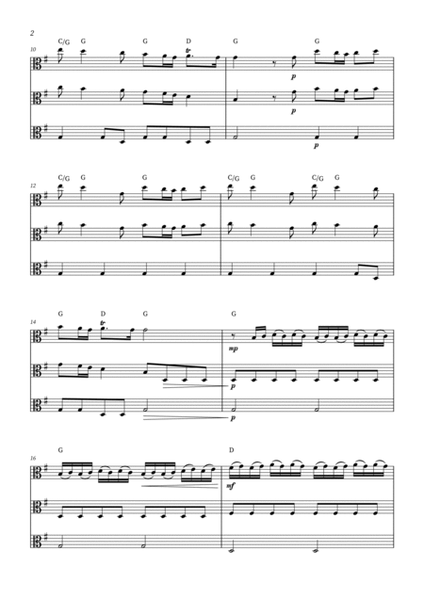 Spring - The Four Seasons for Viola Trio (+ CHORDS) image number null