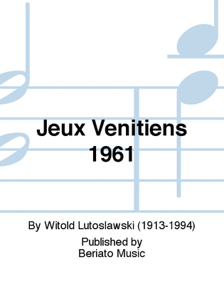 Book cover for Jeux Venitiens 1961