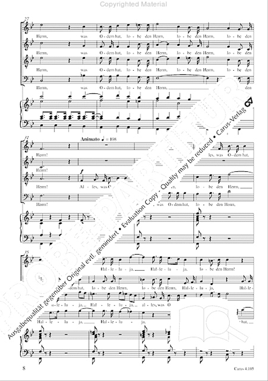 Choral collection Mendelssohn - editionchor Choir scores gallery preview page 9