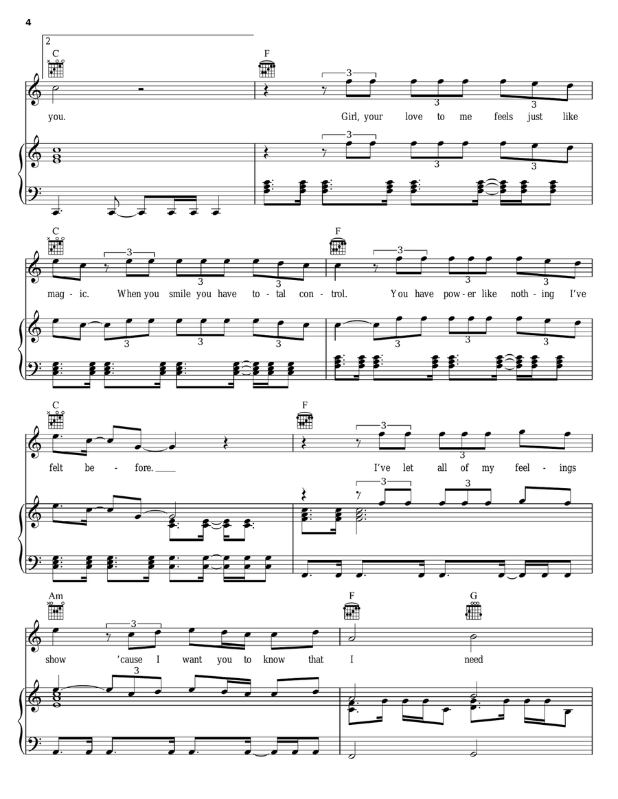 I Need You I Need You Acoustic Guitar scores gallery preview page 4