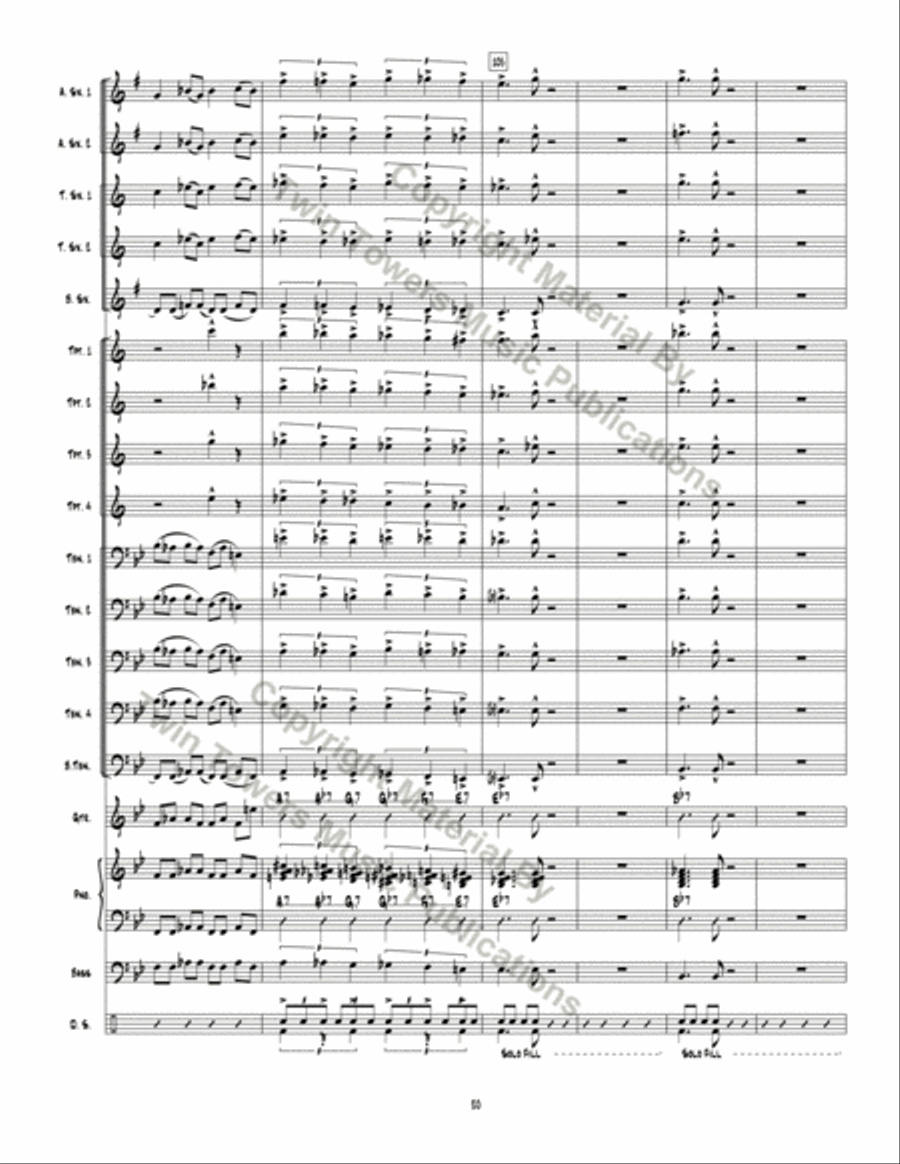 Possum Valley Shuffle Jazz Ensemble scores gallery preview page 20
