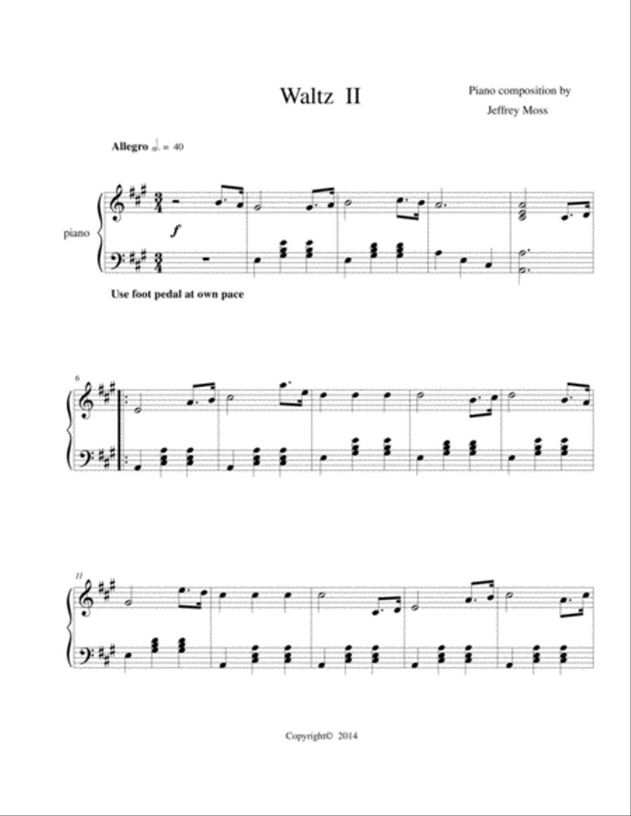 Waltz II Piano Method scores gallery preview page 1