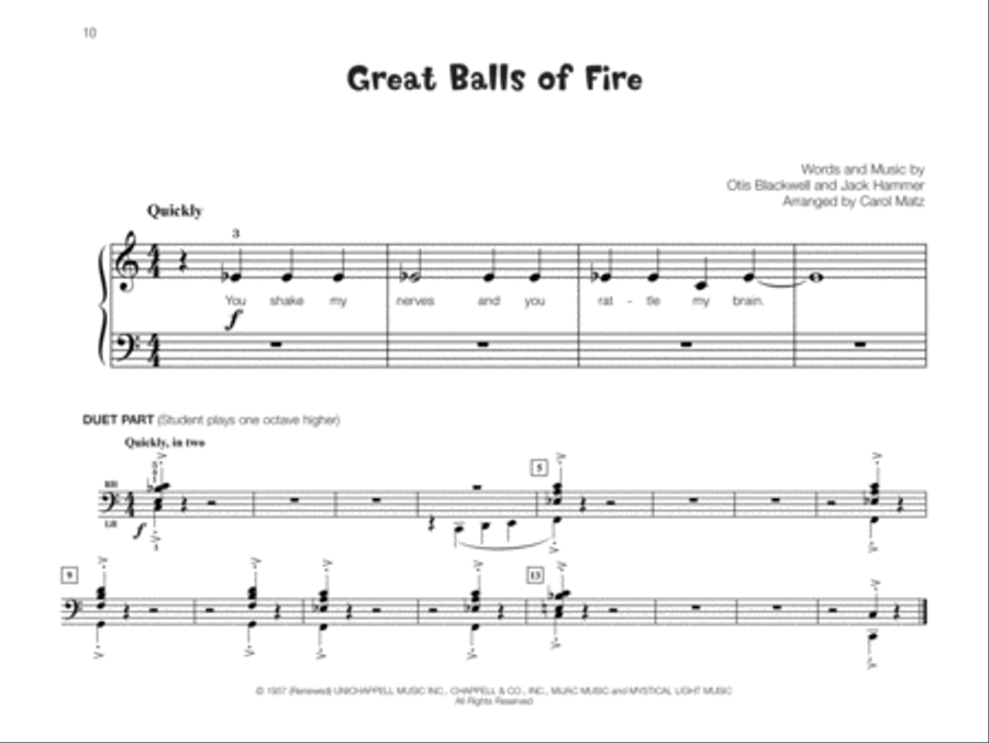 Famous & Fun Rock, Book 1 Piano Method scores gallery preview page 3