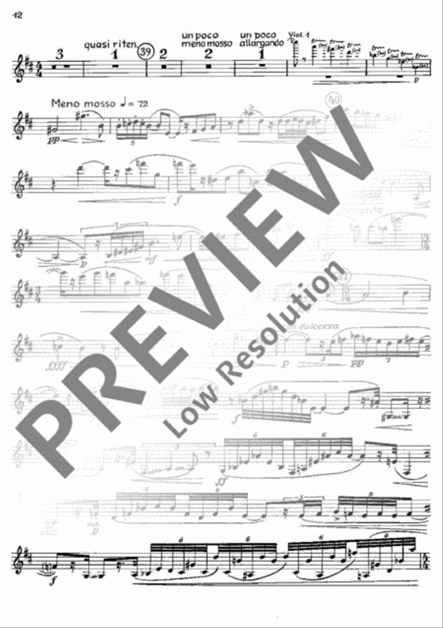 Le Miracle de la Rose Clarinet scores gallery preview page 14