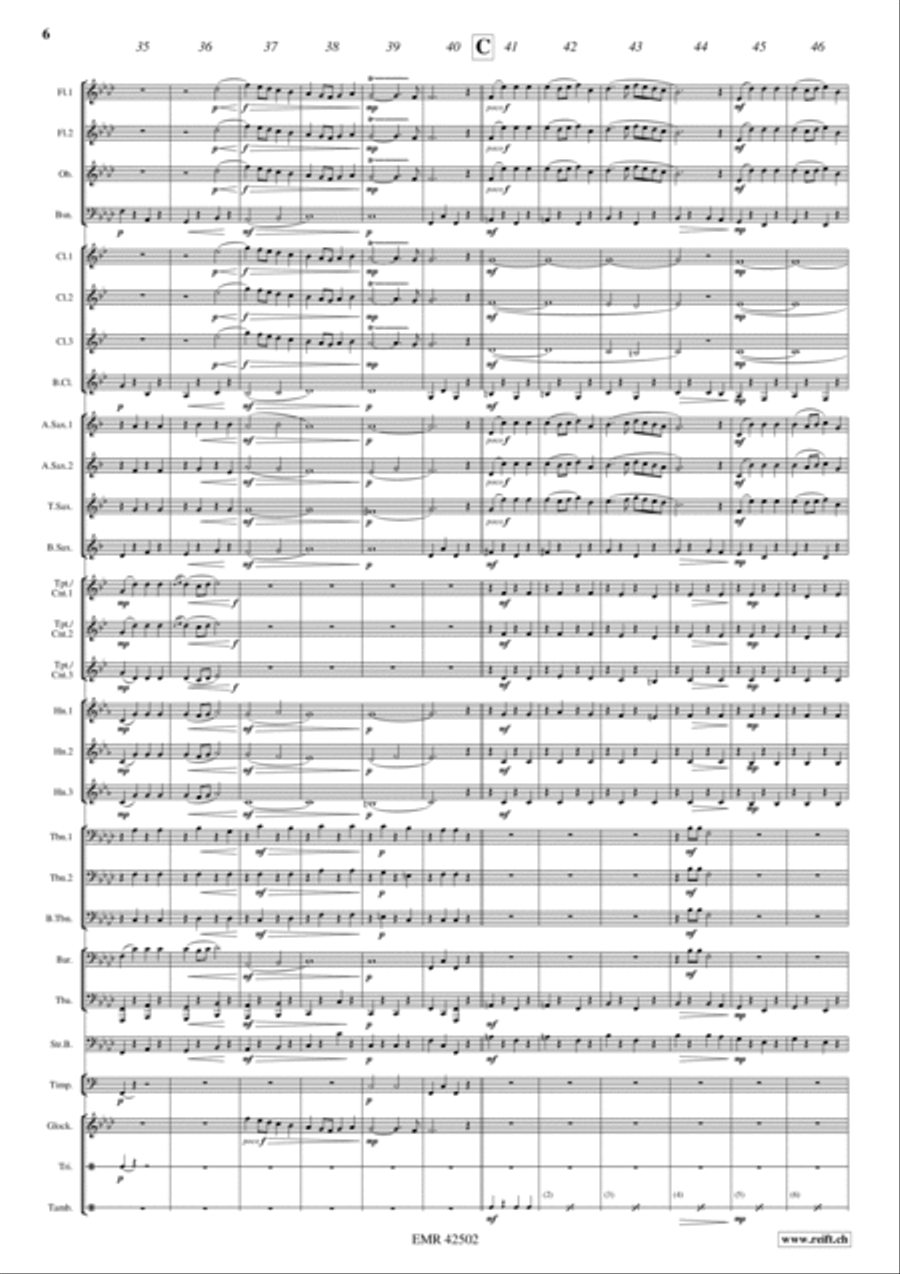 La Cinquantaine Concert Band scores gallery preview page 6