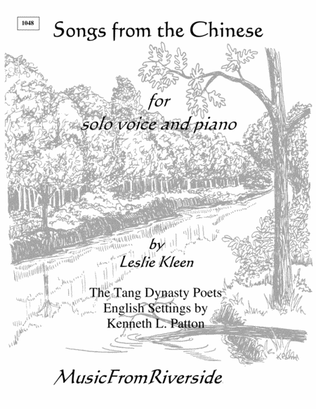 Book cover for Songs from the Chinese for voice and piano