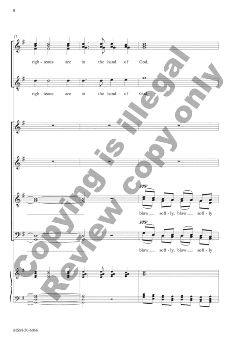 The Souls of the Righteous 4-Part scores gallery preview page 8