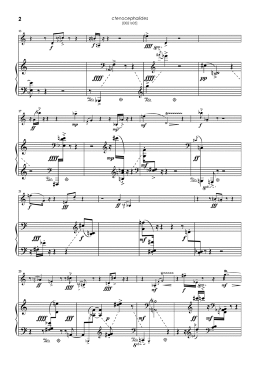 Ctenocephalides Trumpet Duet scores gallery preview page 2