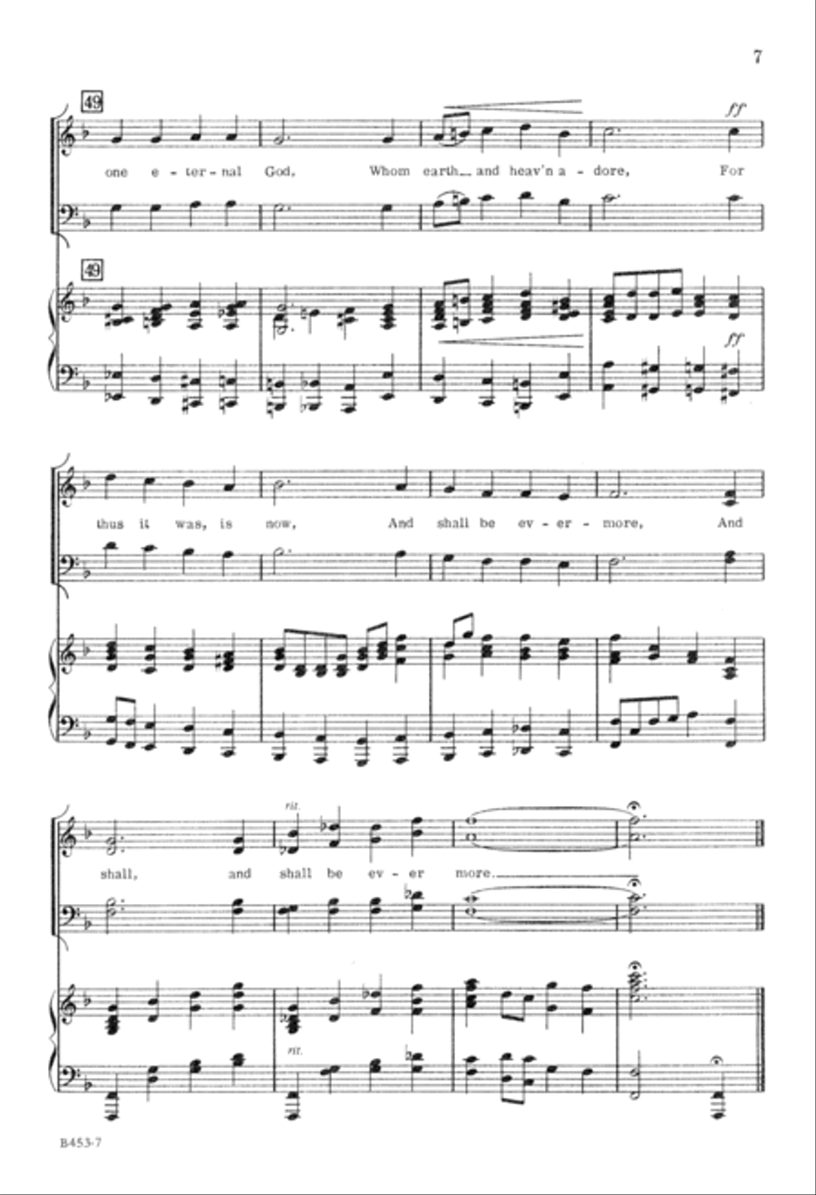 Now Thank We All Our God Now Thank We All Our God 4-Part scores gallery preview page 8