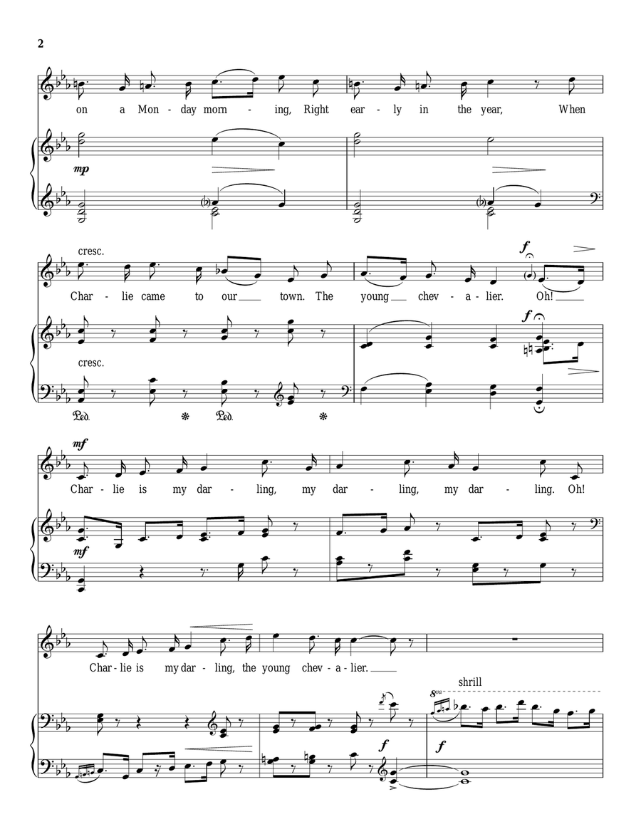 Charlie Is My Darling Charlie Is My Darling Piano, Vocal scores gallery preview page 2