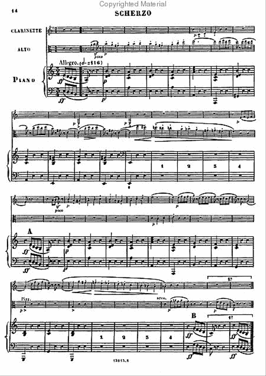 Trio, Op. 96 A Clarinet scores gallery preview page 3