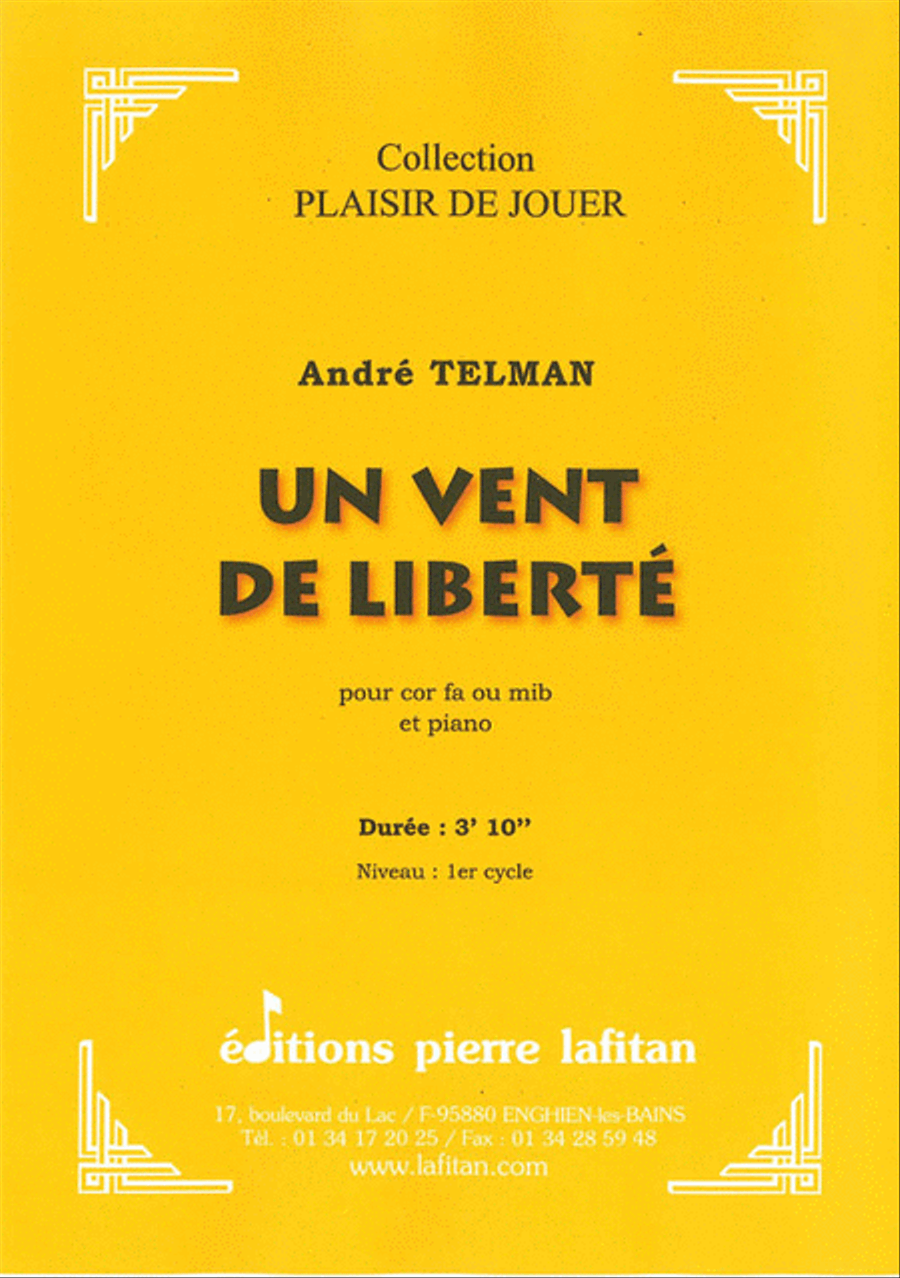 Un Vent de Liberté Horn scores gallery preview page 1