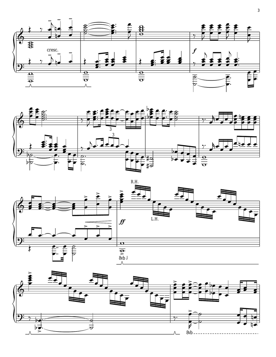 Don't Let The Sun Go Down On Me [Classical version] (arr. Phillip Keveren) Piano Solo scores gallery preview page 3
