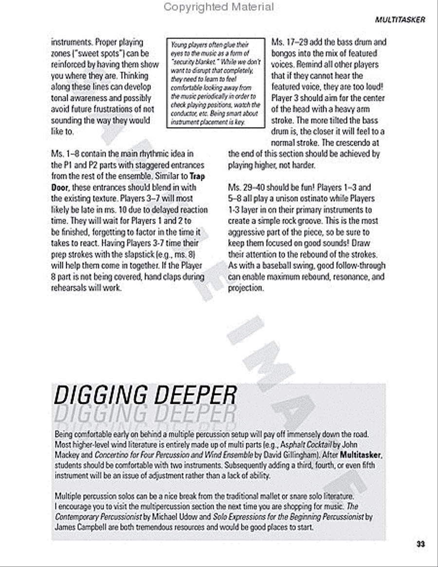 Beyond Basic Percussion Percussion scores gallery preview page 57