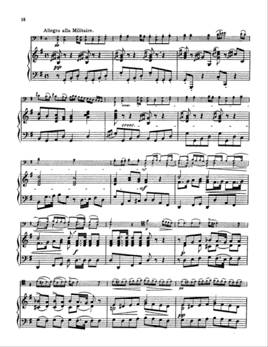 Boccherini: Three Sonatas for Cello and Piano Piano Accompaniment scores gallery preview page 3