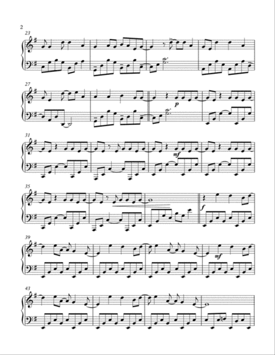 Head Like A Hole Piano Solo scores gallery preview page 2