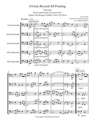 O God, Beyond All Praising (Thaxted) (Bb) (Violoncello Quintet)