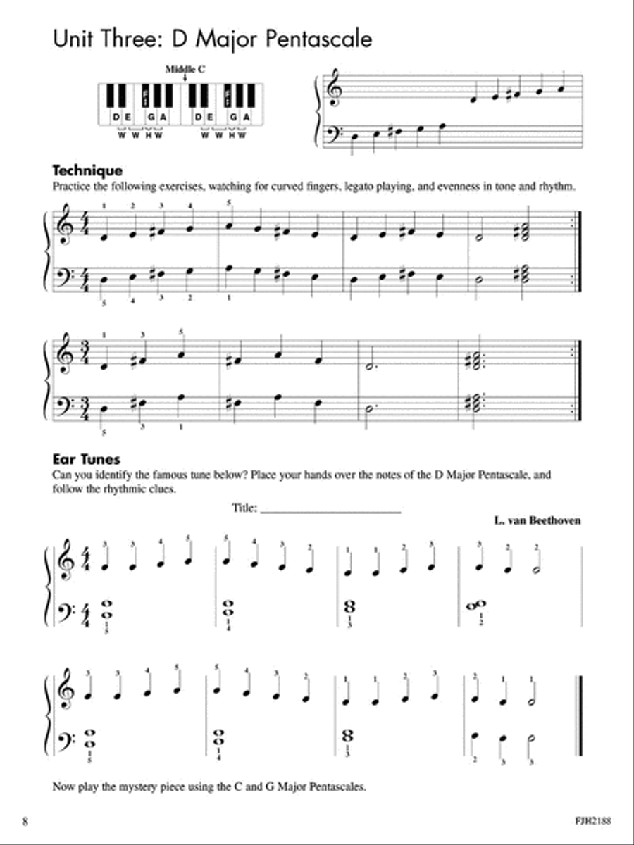 My Big & Easy Five-Finger Scale Book Piano Method scores gallery preview page 4
