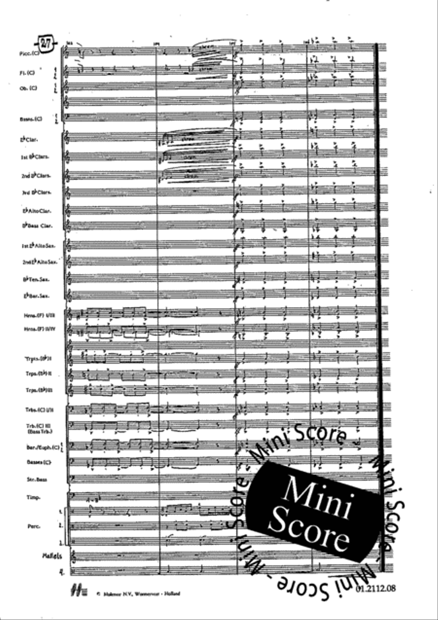 Tre Dodecapricci Tre Dodecapricci Concert Band scores gallery preview page 33