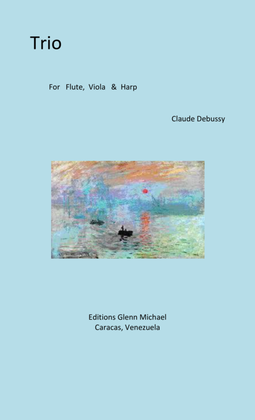 Book cover for Debussy Trio for Flute, Viola & Harp