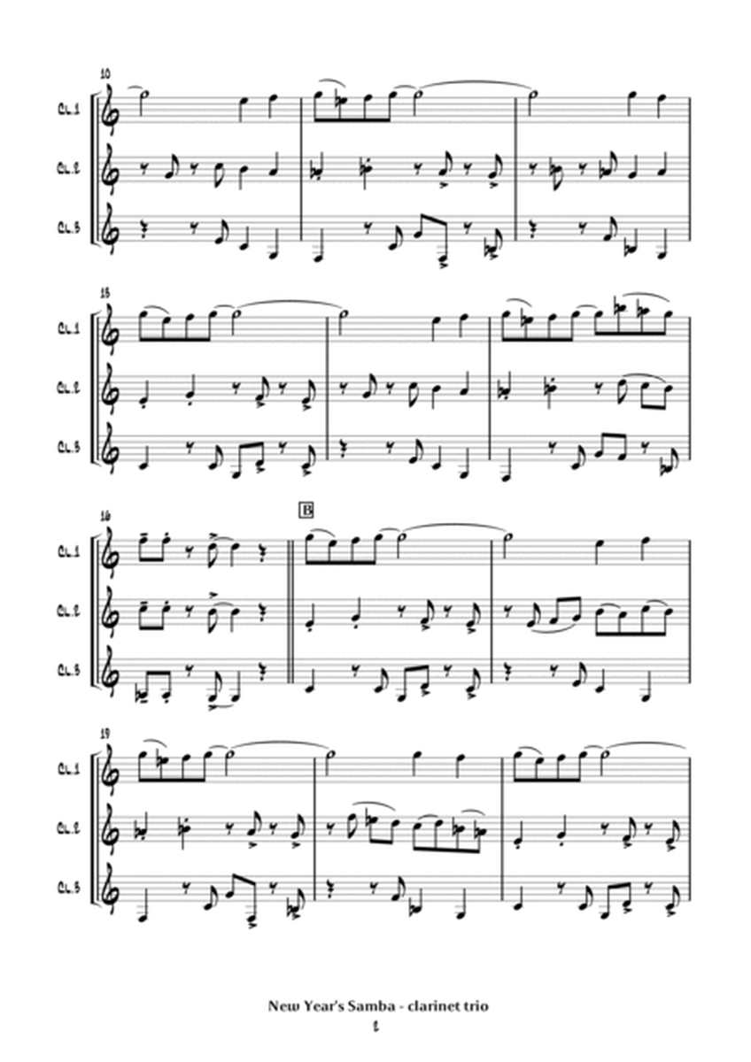New Year's Samba (clarinet trio) image number null