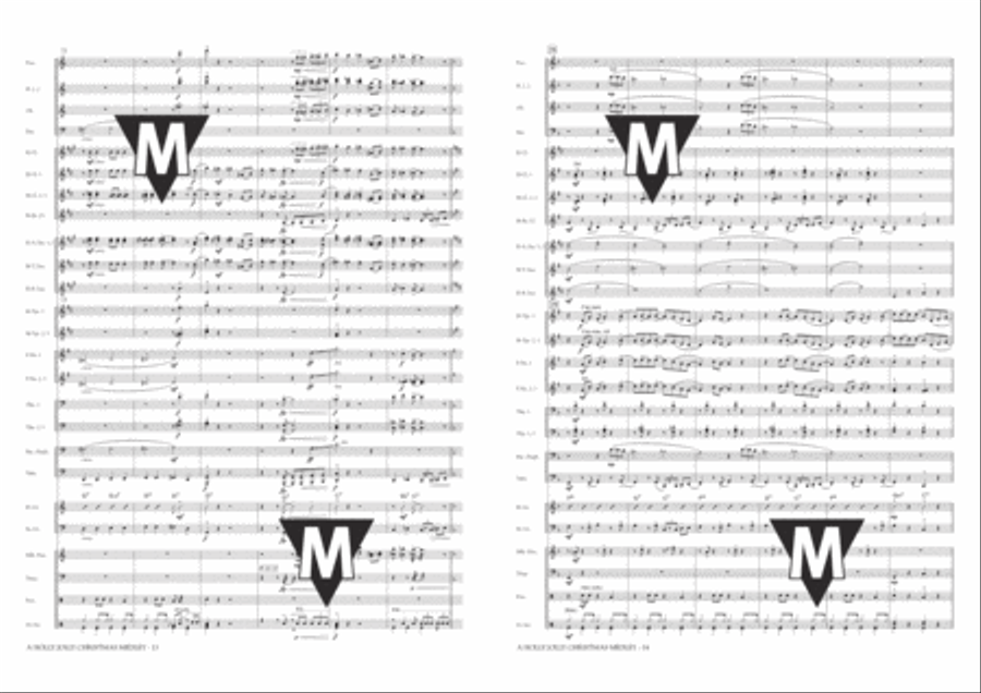 A Holly Jolly Christmas Medley Concert Band scores gallery preview page 8