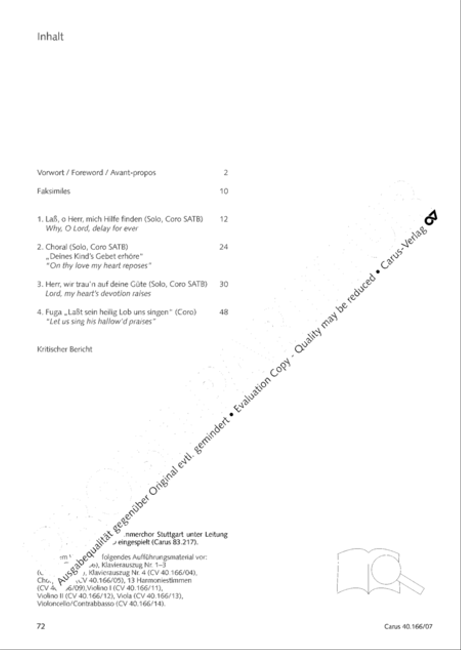 Hymn; Three sacred songs; fugue (Hymne; Drei geistliche Lieder und Fuge) Orchestra scores gallery preview page 73
