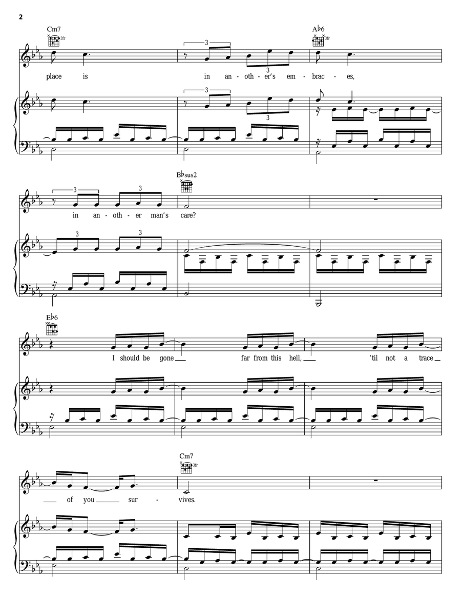 I'll Be There (from The Pirate Queen) Piano, Vocal, Guitar scores gallery preview page 2