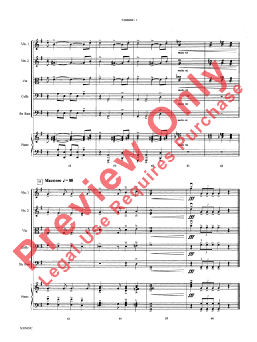 Star Wars (Main Theme) String Orchestra scores gallery preview page 10