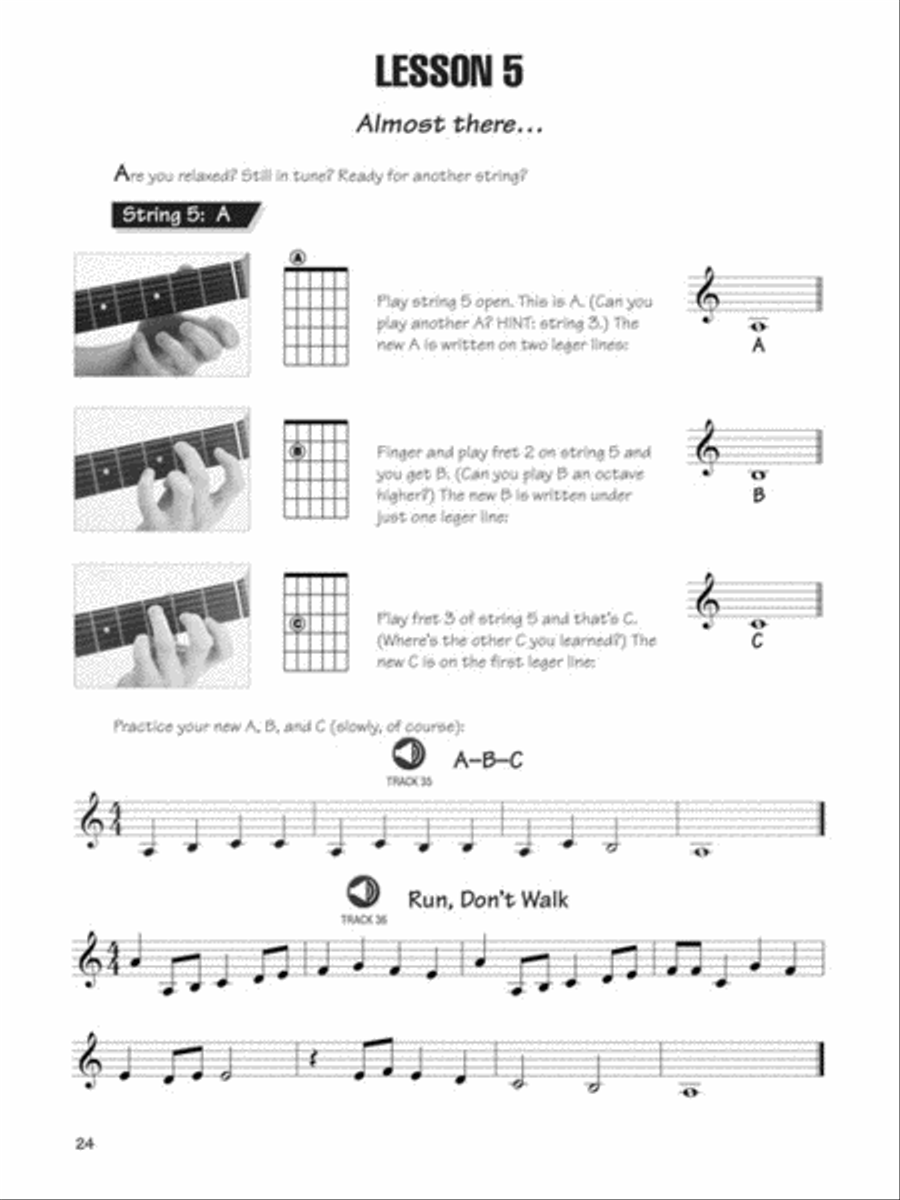 FastTrack Guitar Method Starter Pack Guitar Tablature scores gallery preview page 4