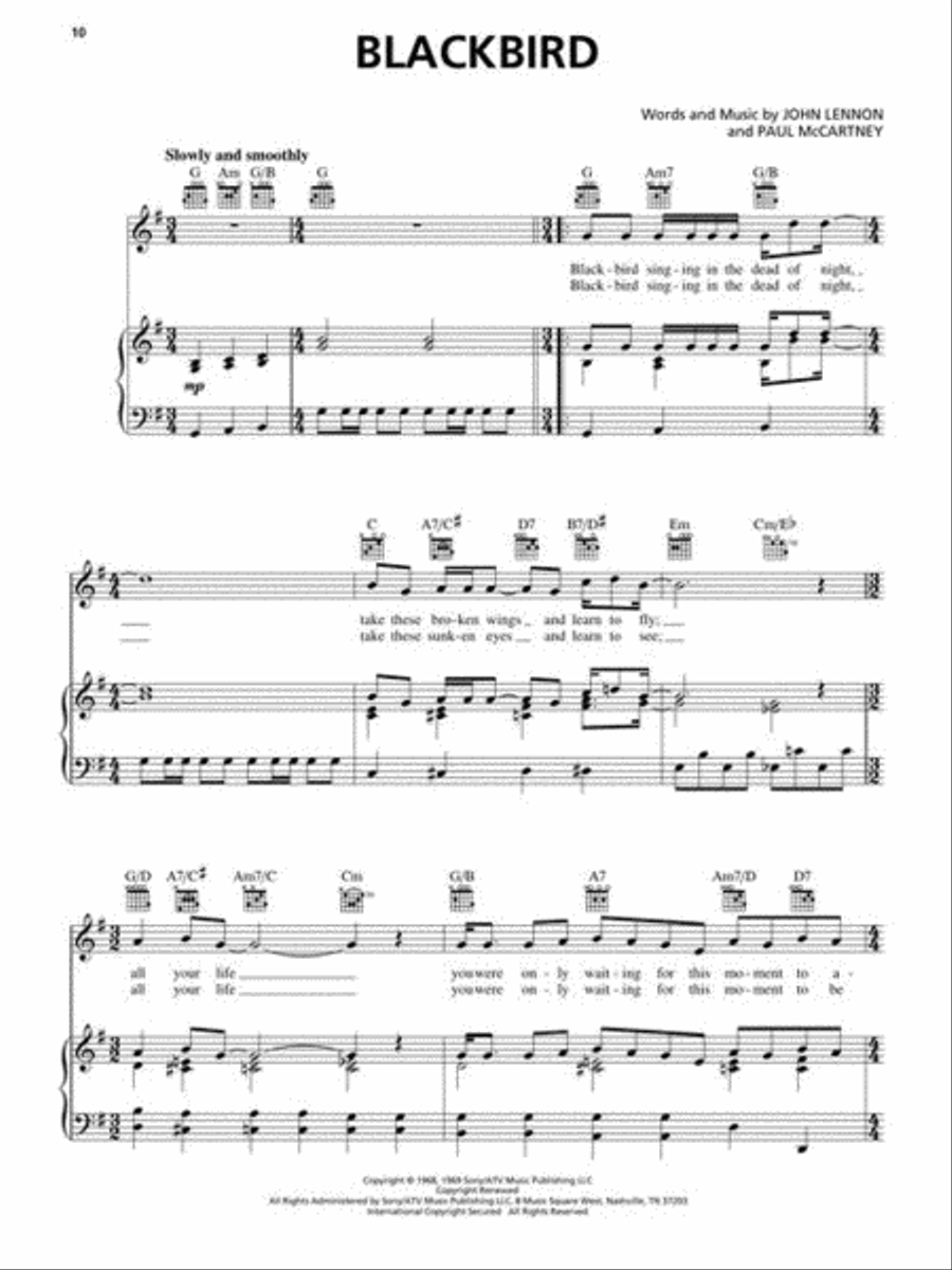Beatles Ballads – 2nd Edition Piano, Vocal, Guitar scores gallery preview page 7