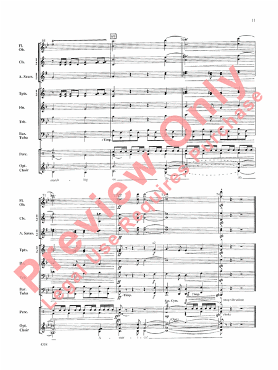 A Patriotic Festival A Patriotic Festival Concert Band scores gallery preview page 12