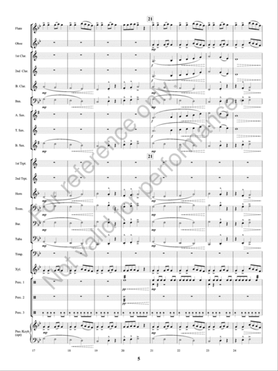 Volcano! Volcano! Concert Band scores gallery preview page 6