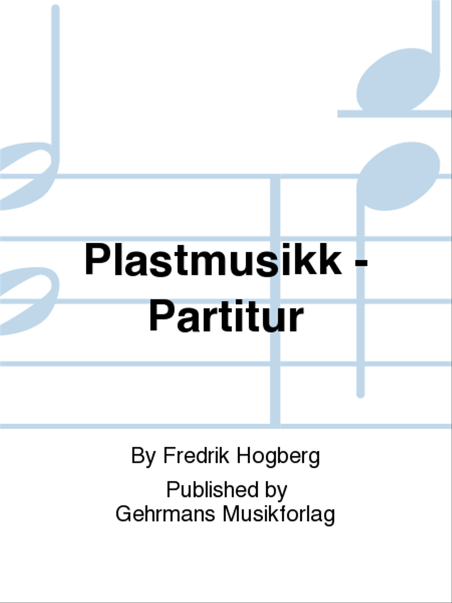Plastmusikk - Partitur Clarinet scores gallery preview page 1