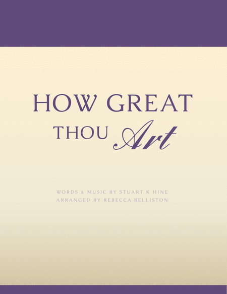 How Great Thou Art (Vocal Solo - High) image number null