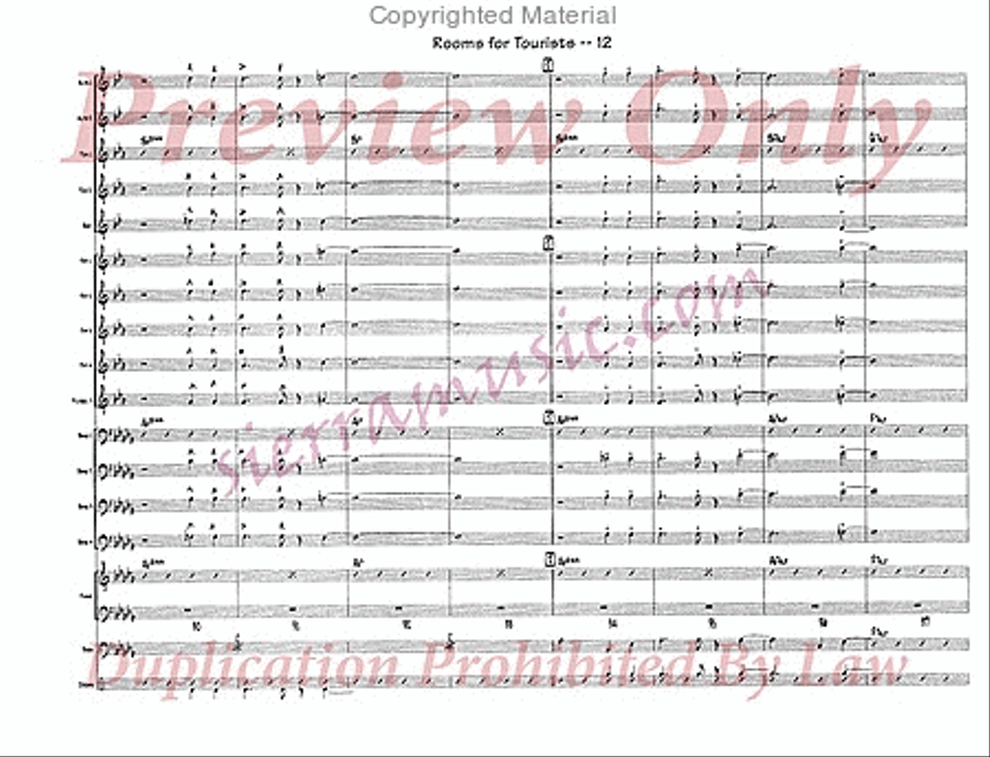 Rooms For Tourists Rooms For Tourists Jazz Ensemble scores gallery preview page 13