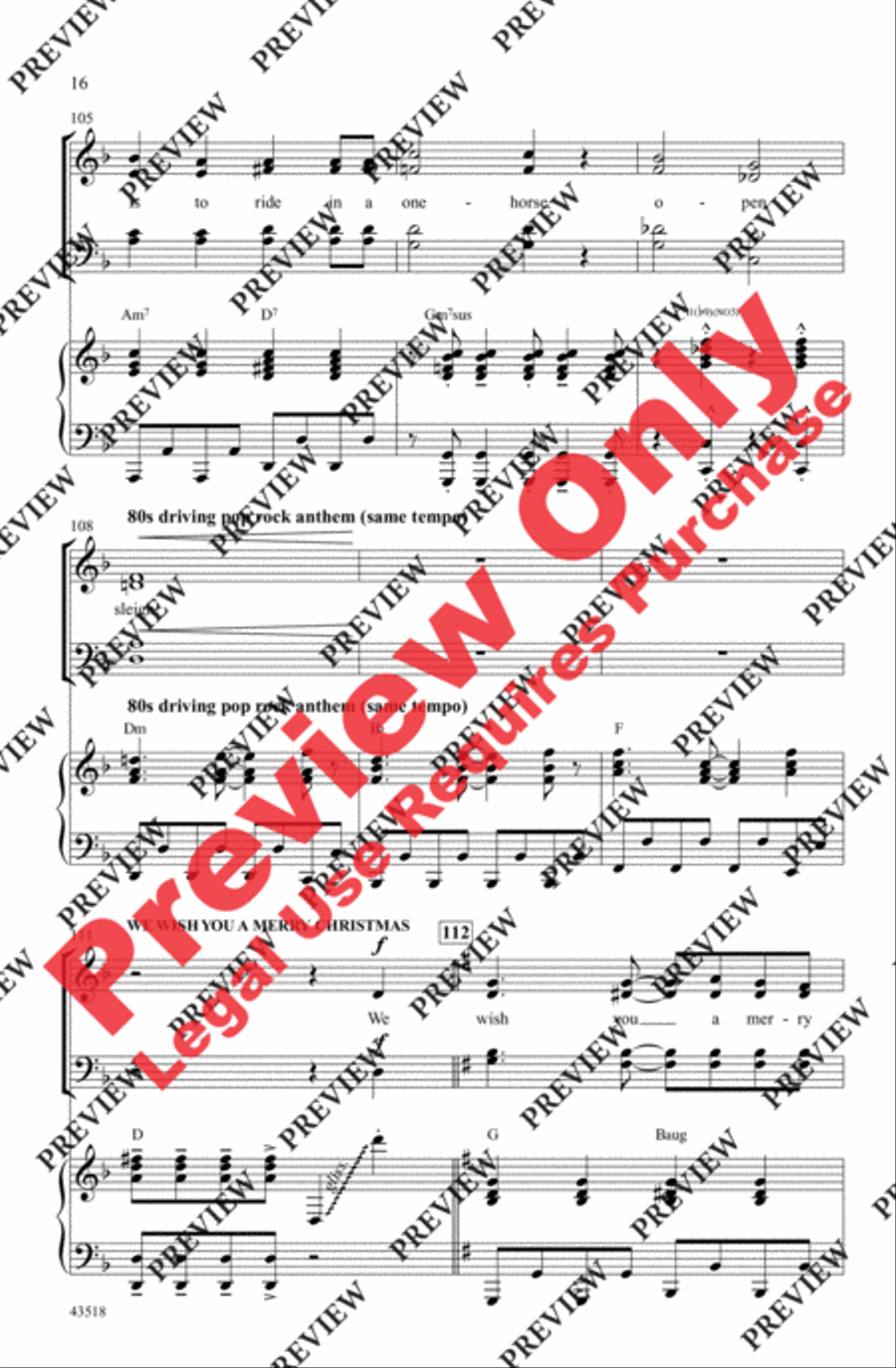 Five Favorite Holiday Songs 4-Part scores gallery preview page 16