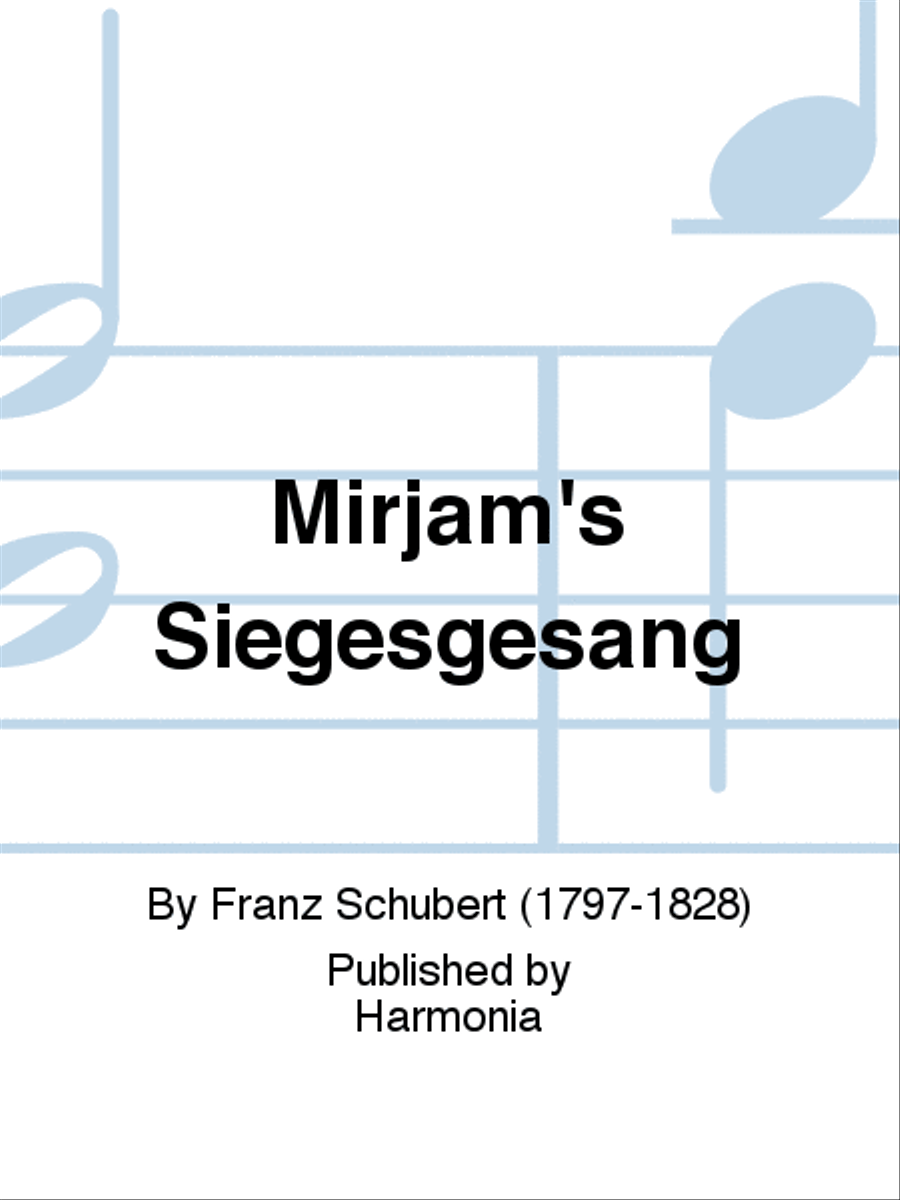 Mirjam's Siegesgesang 4-Part scores gallery preview page 1