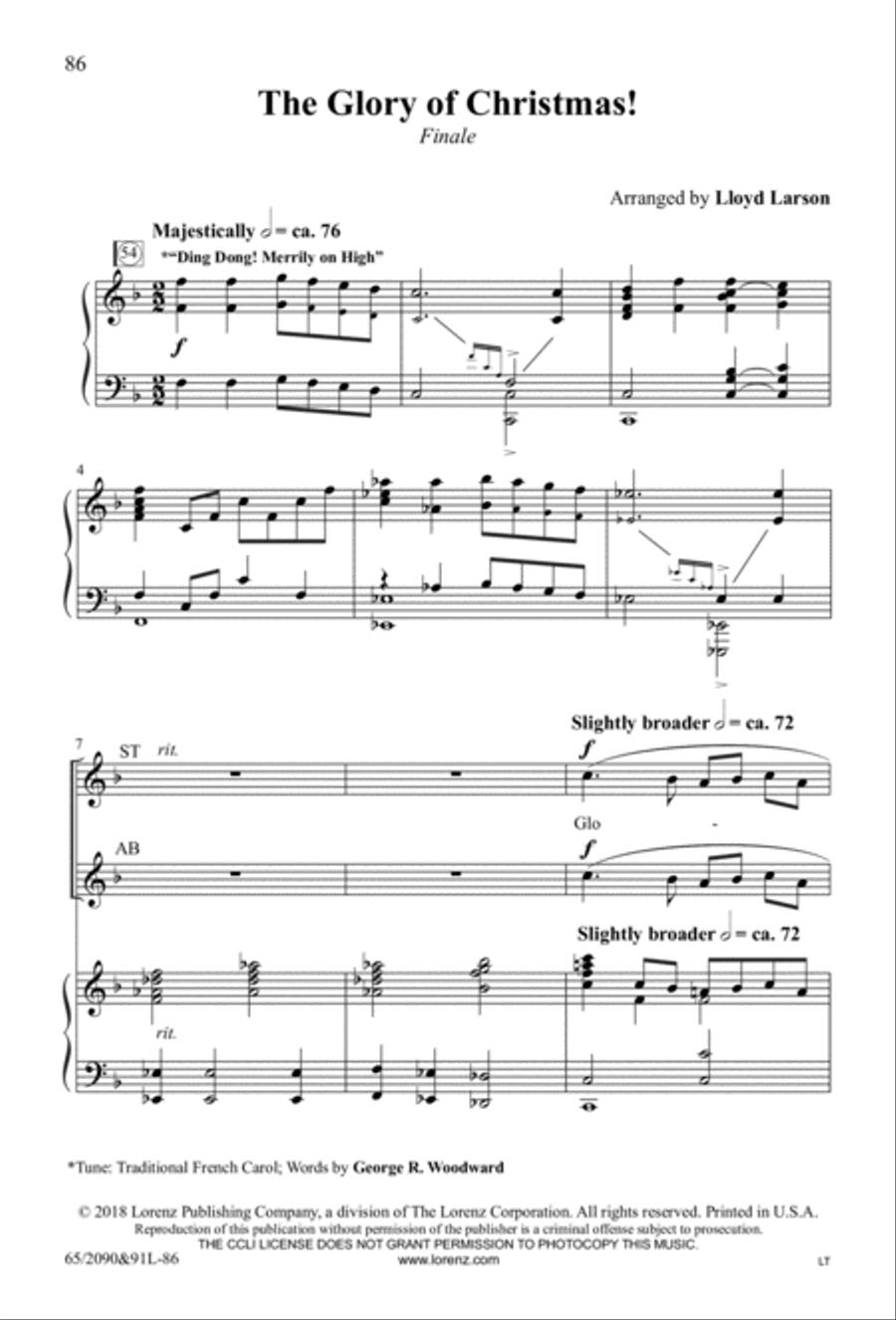 The Glory of Christmas - SATB with Performance CD 4-Part scores gallery preview page 41