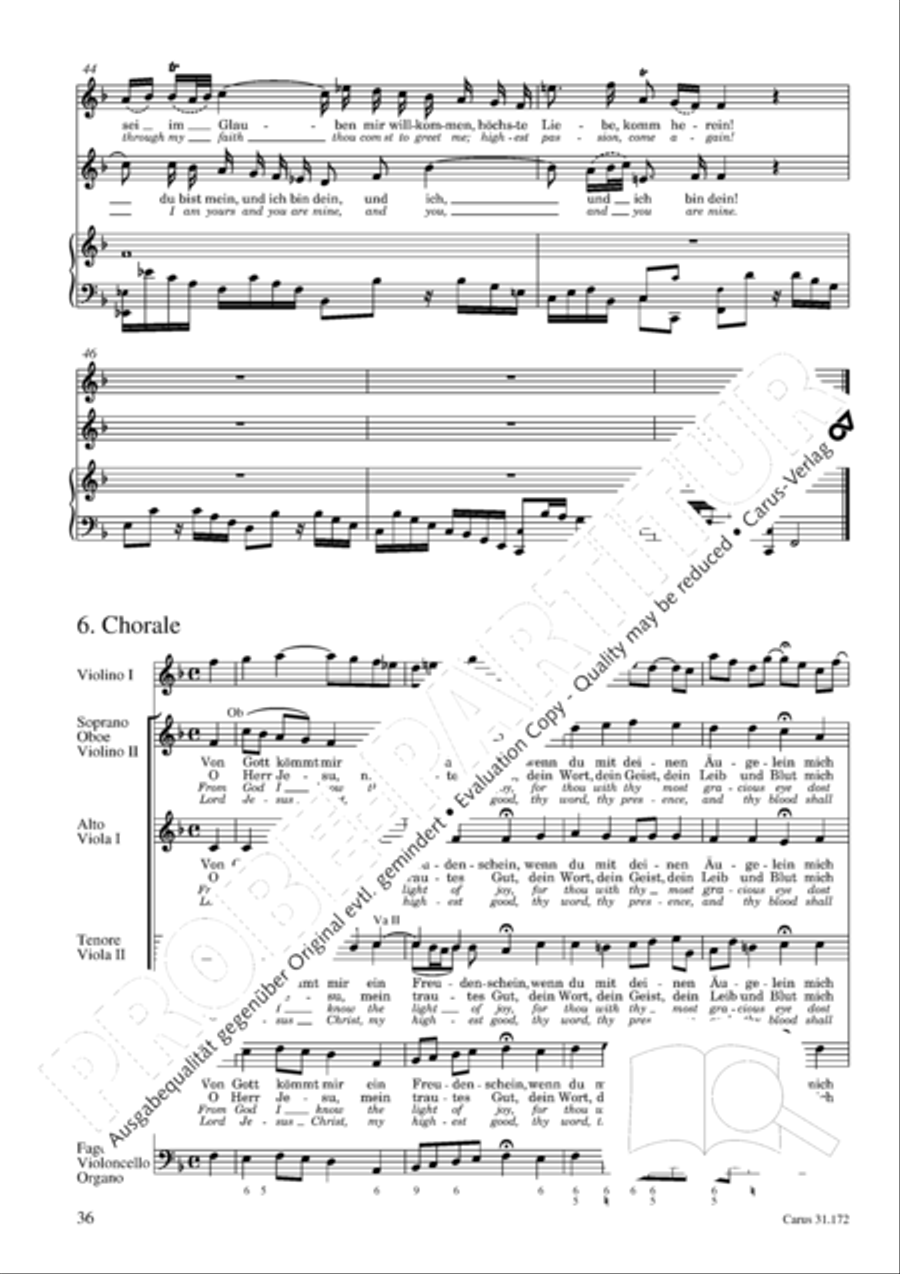 Sound forth, now with singing (Erschallet, ihr Lieder) 4-Part scores gallery preview page 35