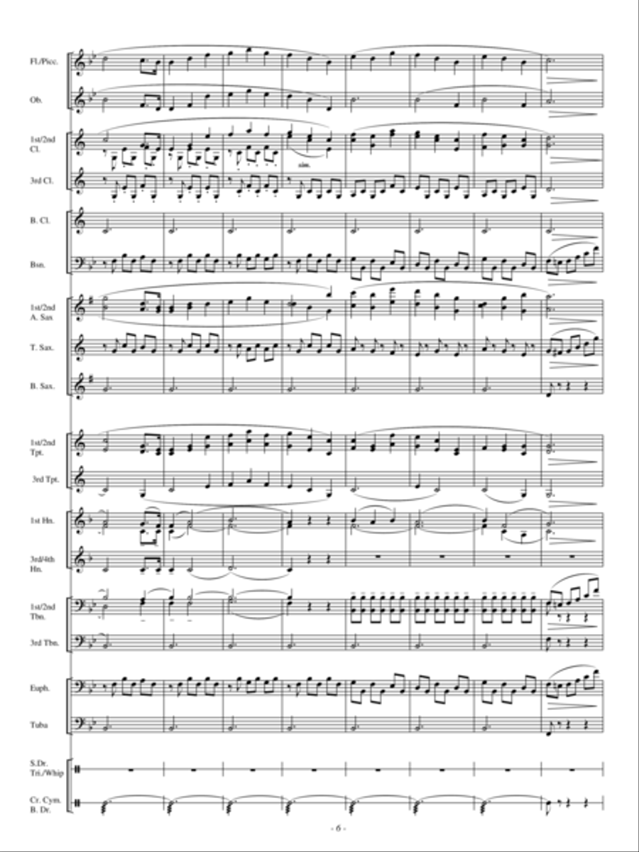 A Hunting Scene A Hunting Scene Concert Band scores gallery preview page 5