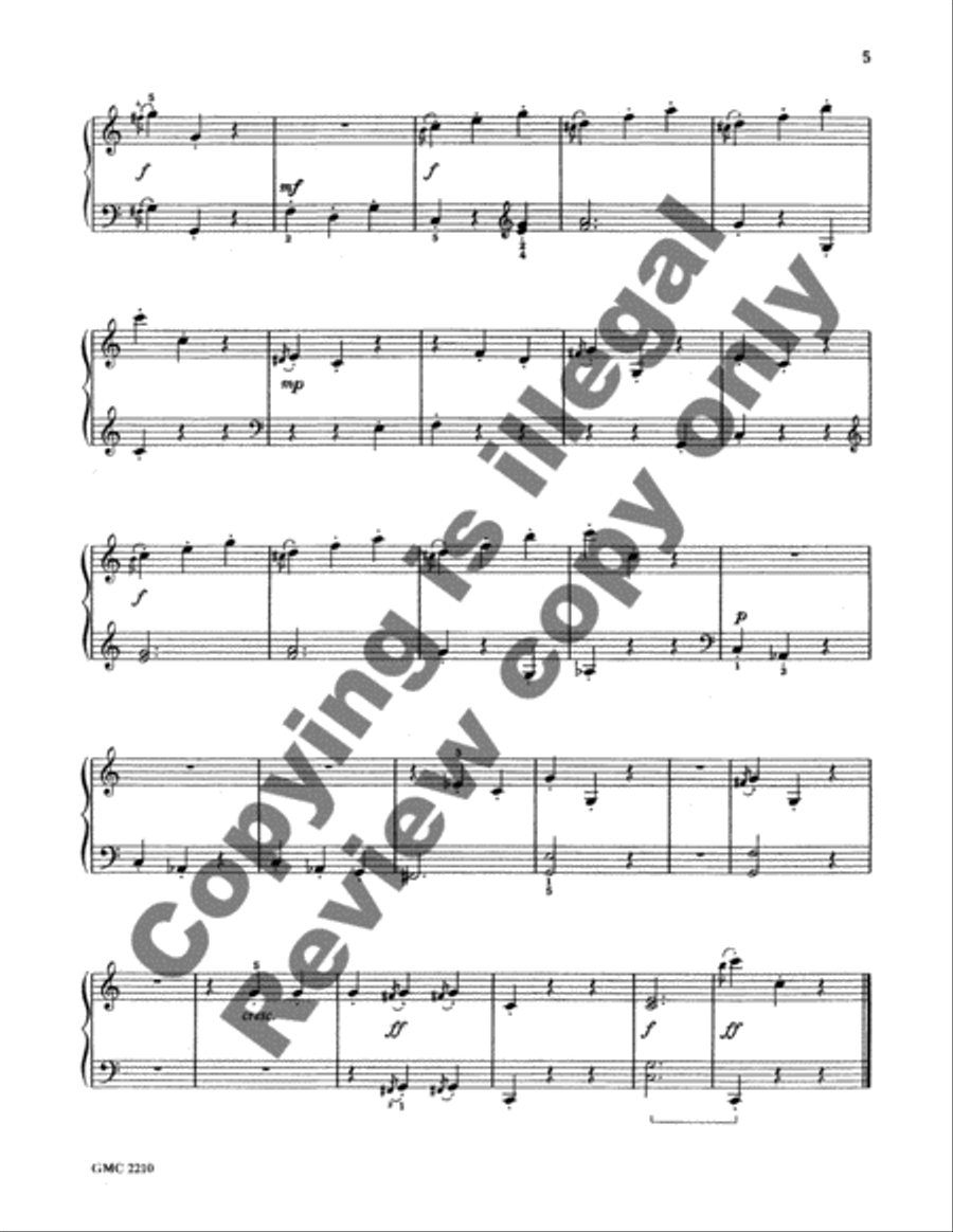 Four For Dancing Piano Solo scores gallery preview page 5