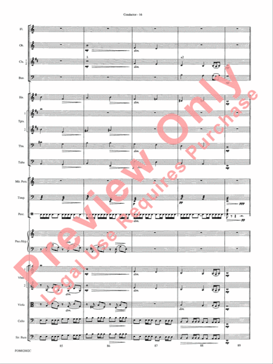The Lord of the Rings: The Fellowship of the Ring Full Orchestra scores gallery preview page 19