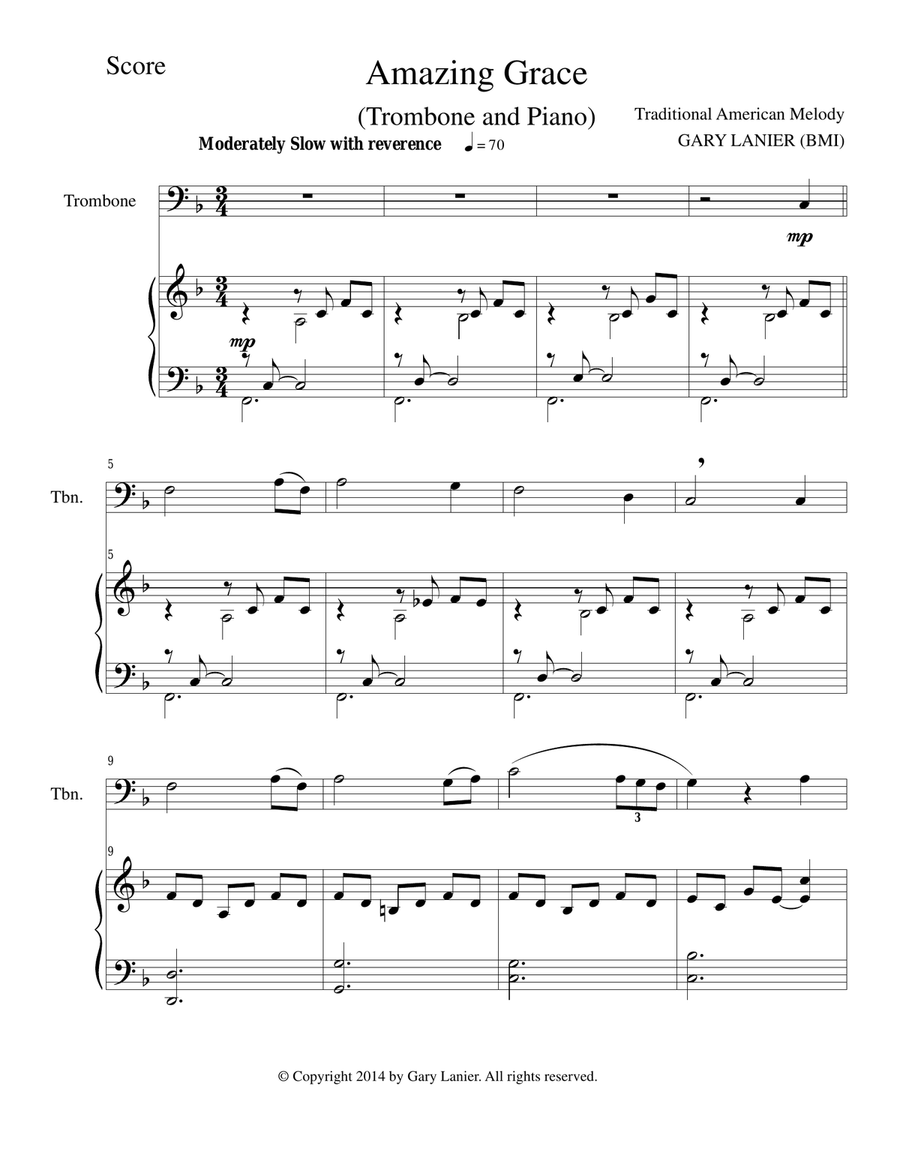 Trombone piano outlet