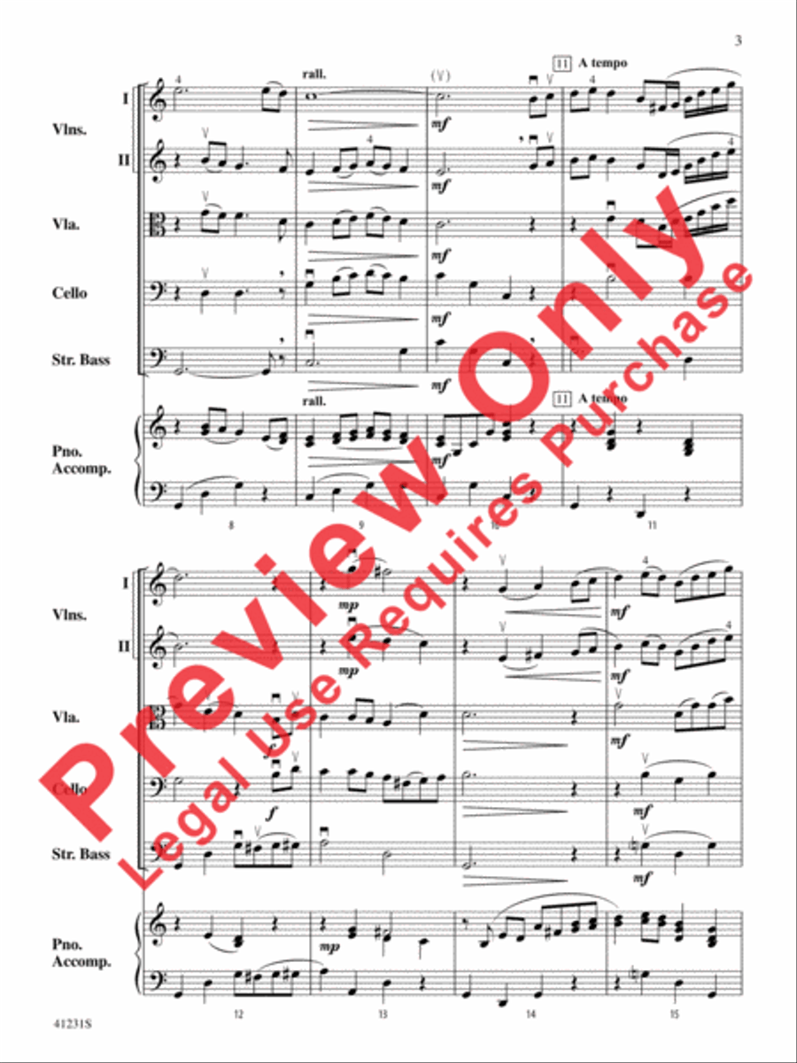 Let It Snow! Let It Snow! Let It Snow! String Orchestra scores gallery preview page 4