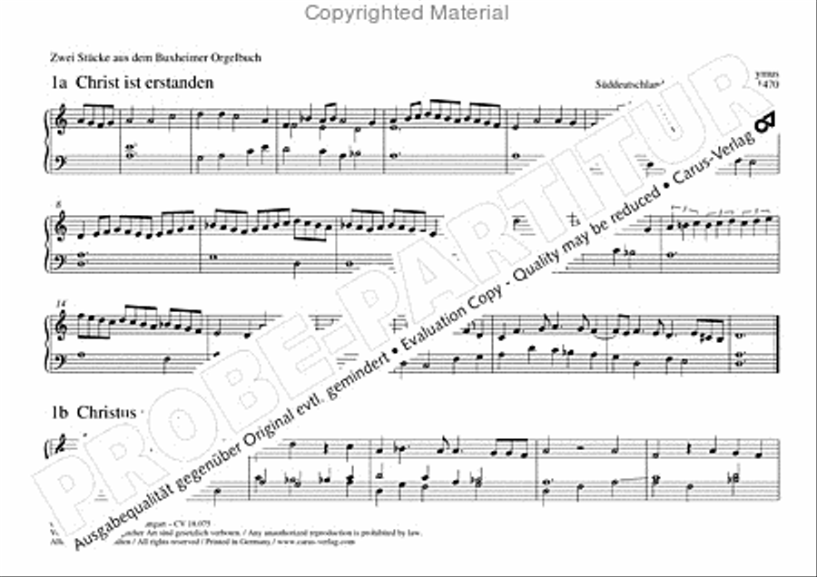 Freiburger Orgelbuch: Stammteil Organ Solo scores gallery preview page 9
