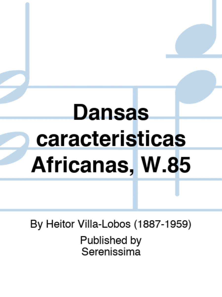 Dansas caracteristicas Africanas, W.85 Piano scores gallery preview page 1