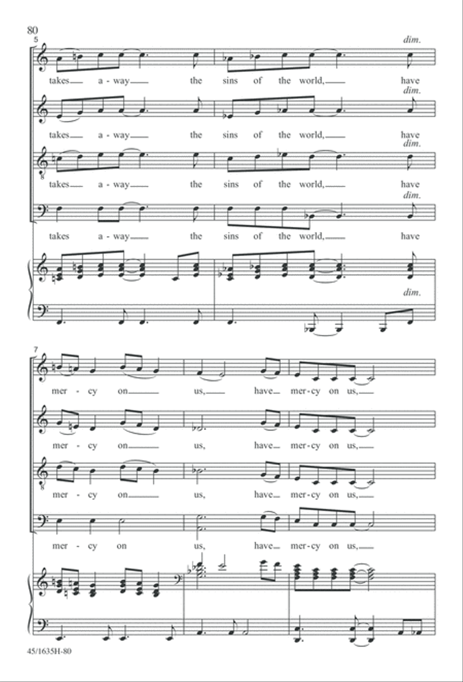 Mass: A Celebration of Love and Joy 4-Part scores gallery preview page 80