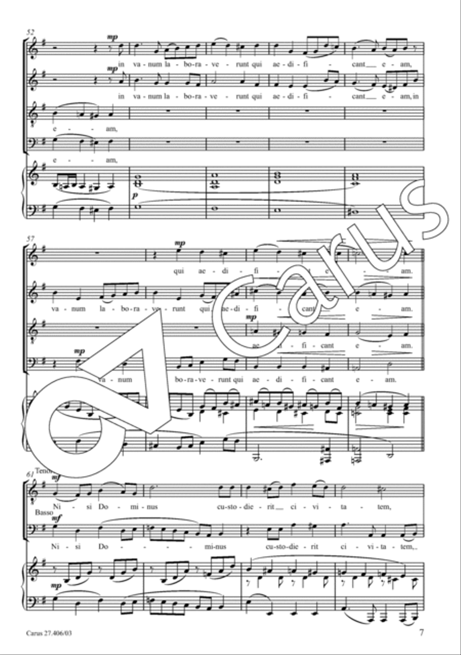Nisi Dominus 4-Part scores gallery preview page 8